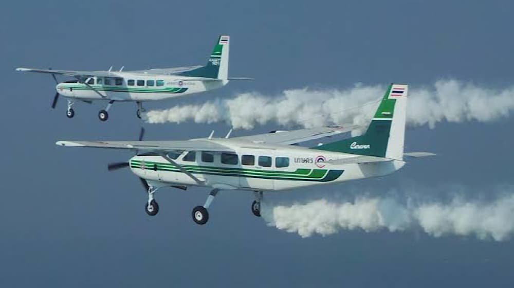 Artificial rain in Lahore is strategically employed to disperse particles that encourage cloud condensation.