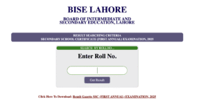 BISE Lahore announces results, Haram Fatima Tops with 1193 marks